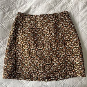 H&M Patterned Skirt Sz 10